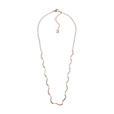 WAVE Rose Tone Stainless Steel Chain SKJ1745791 [Skagen] Women's Necklace,