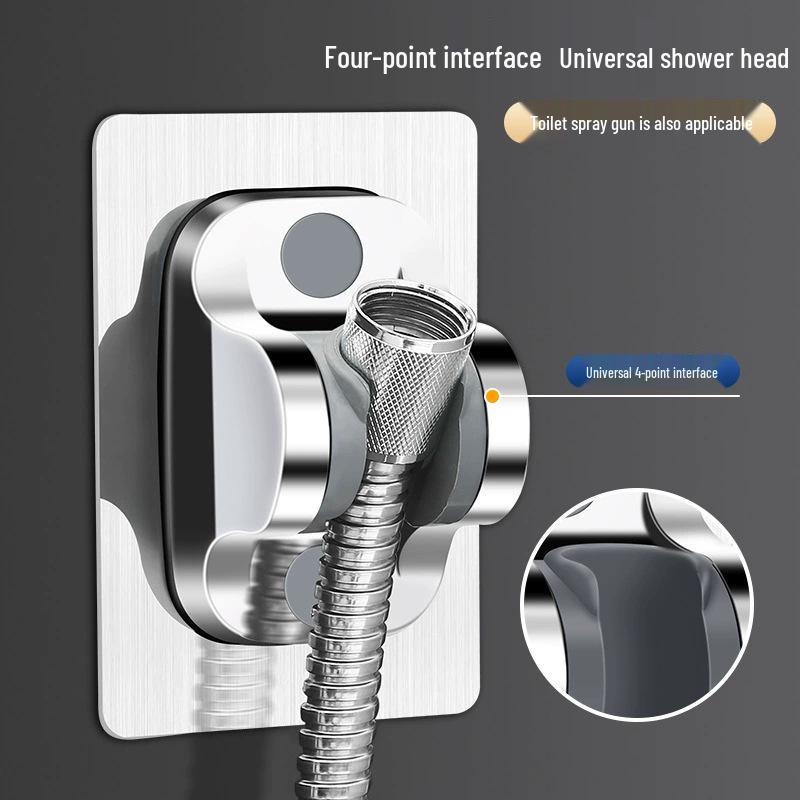 Punch-Free Shower Head Holder - Adjustable Bathroom Stand