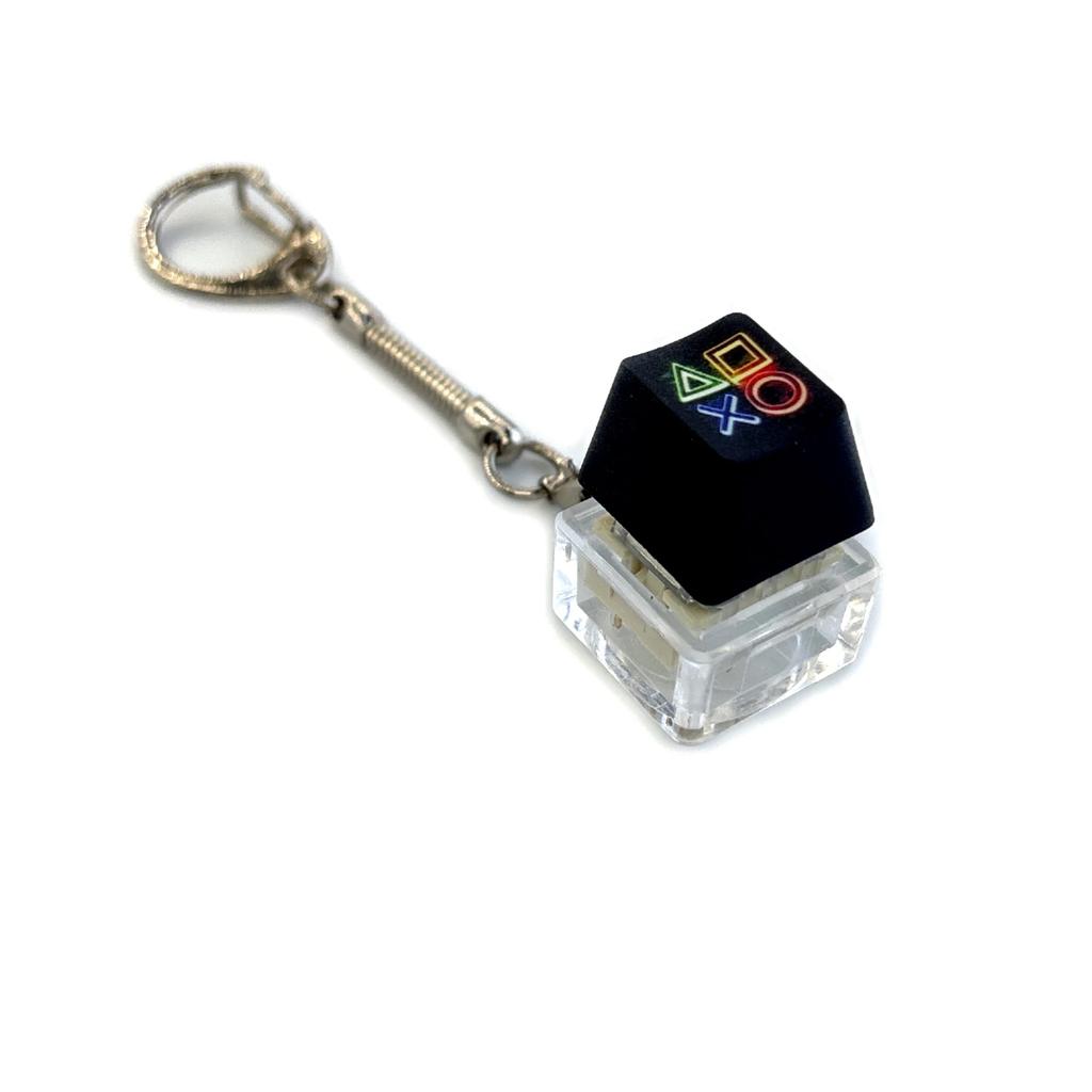 Decompression Keychain Mechanical Keyboard Button Keyring Fingertip Key Cap Pendant Antistress Toy