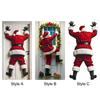 Xmas Hanging Banner 71x35 Inch Decorative Polyester Holiday Door Cover for Indoor and Outdoor Xmas Decorations