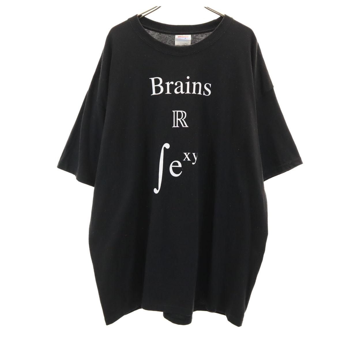 

Hanes 00s Old Short sleeve Heavyweight 50/50 T-shirt 2XL black Biggs Men s Used