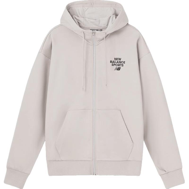 New Balance Sportswear Hooded Jacket Asia Sizing Beige Black Unisex 6DD12033-LBE XL
