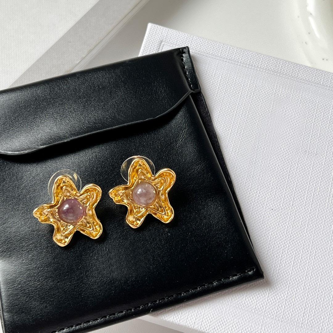 

2023 Горячий Бренд Винтажные Серьги Звезды Роскошные Украшения для Женщин Модные Дизайнерские Серьги-Подвески Жемчужные Женские Вечерние Пентаграмма Серьги-Пусеты