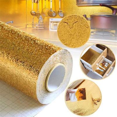 DIY Waterproof Oil Proof Aluminum Foil Self Adhesive Wall Sticker