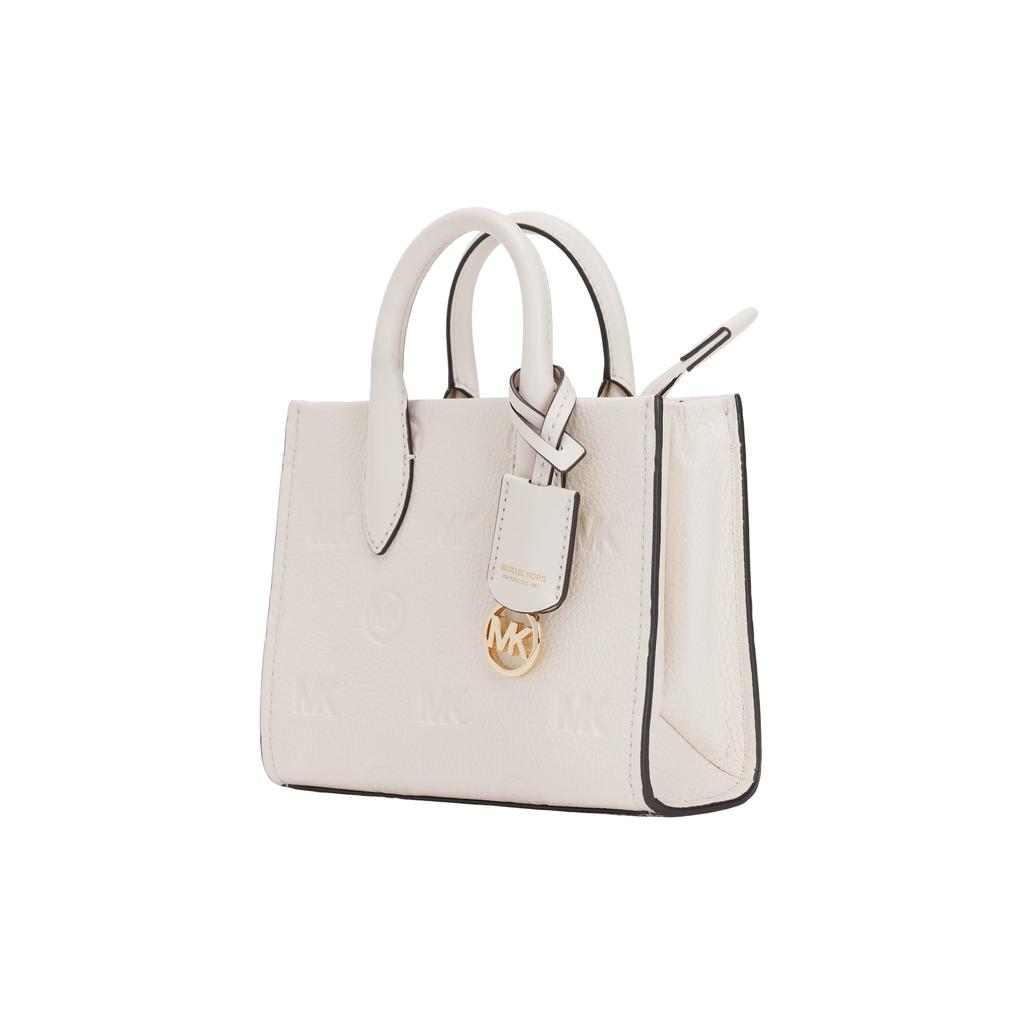 MICHAEL KORS Mirella Cow Leather Shoulder Bag, Crossbody Bag Regular Women's Milk White 35F3G7ZC0LLTCREAM