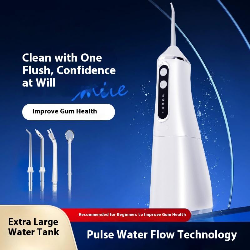 New Ultrasonic Dental Flusher Portable Intelligent Electric High Frequency Pulse Cleaning Calculus Oral Dental Cleaner