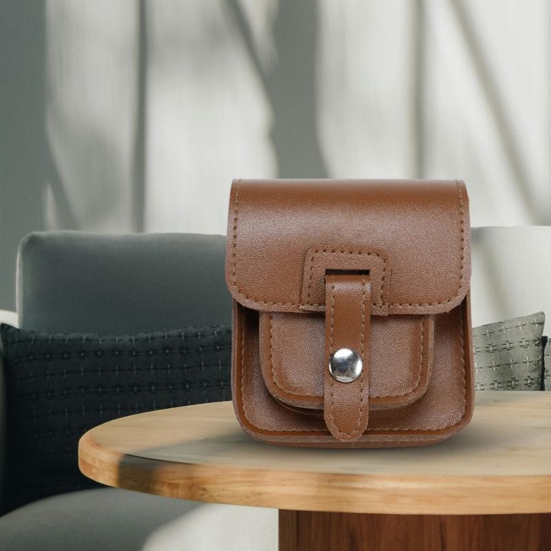 Portable Storage Case Pouch Shockproof Organizers Bag Suitable for RG34XXSP Handheld Console Water Resistant PU Leather