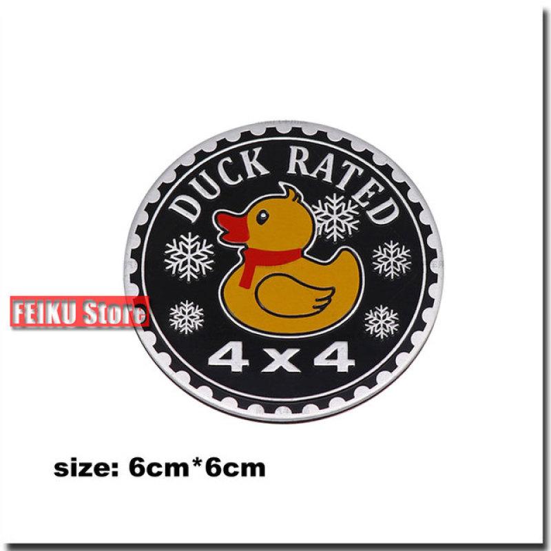 Off-road 4X4 Logo Aluminum Metal Car Badge Stickers Personality Pattern SUV Four-Wheel Drive Emblem Body Decals Accessories