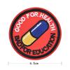 Japanese Akira Kaneda Good For Health, Bad For Education Iron On Patch