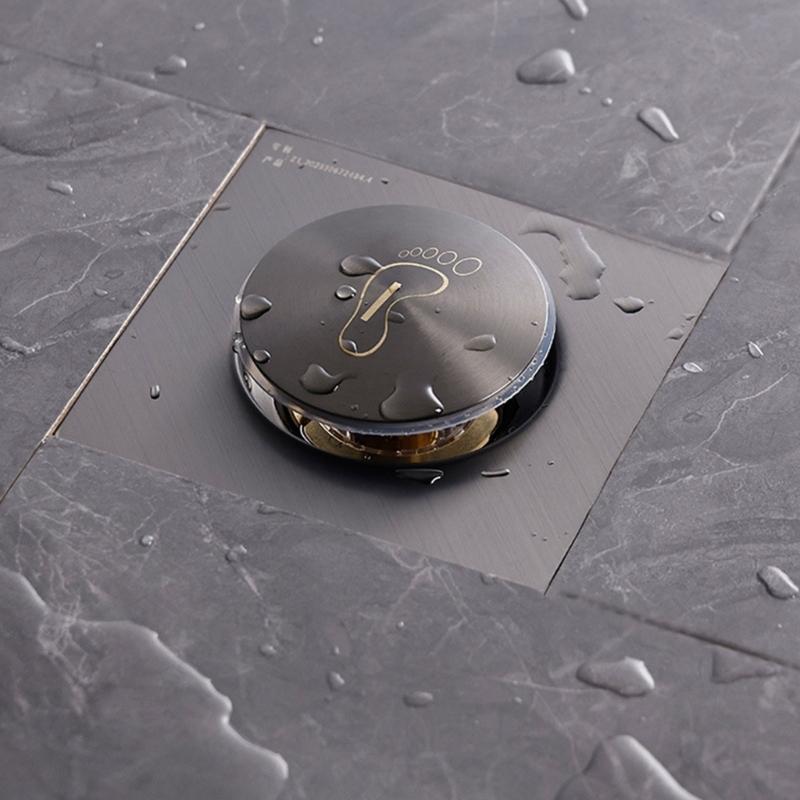 Kryt vpusti s designem těsnění Ovládání nožním pedálem Bez zápachu Bez hmyzu Podlahový odtok do koupelny pro účely hygieny