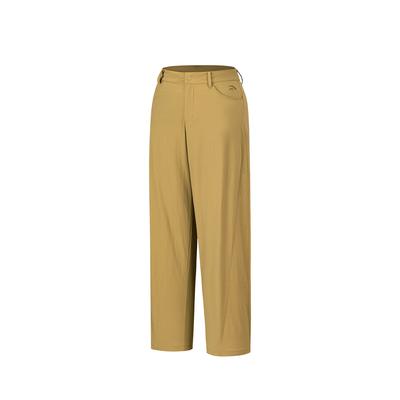 Lifestyle Serie Damen Gewebte Lange Hose Sommer Freizeit Hose Damen Unterteile Antik-Teebraun 962628509-1