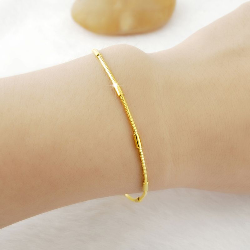 

Новое поступление Браслет из аллювиального золота с бусинами Пиксю для удачи для женщин Ins Без выцветания Звездный браслет Позолоченная универсальная бижутерия Tall Bracelet