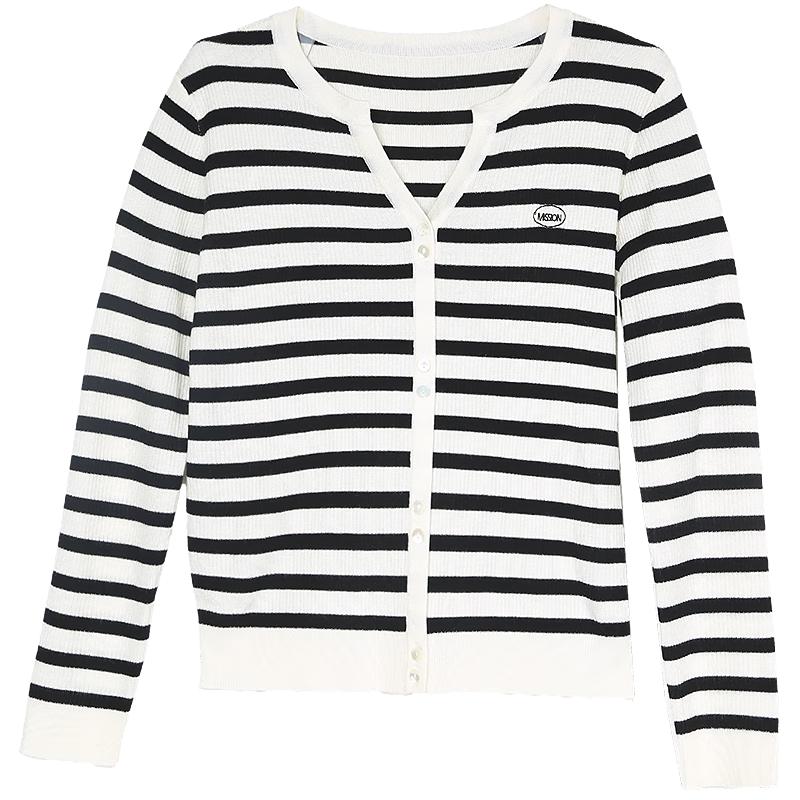 Betu Women s 2025 Autumn V-Neck Half-Placket Knit Sweater L