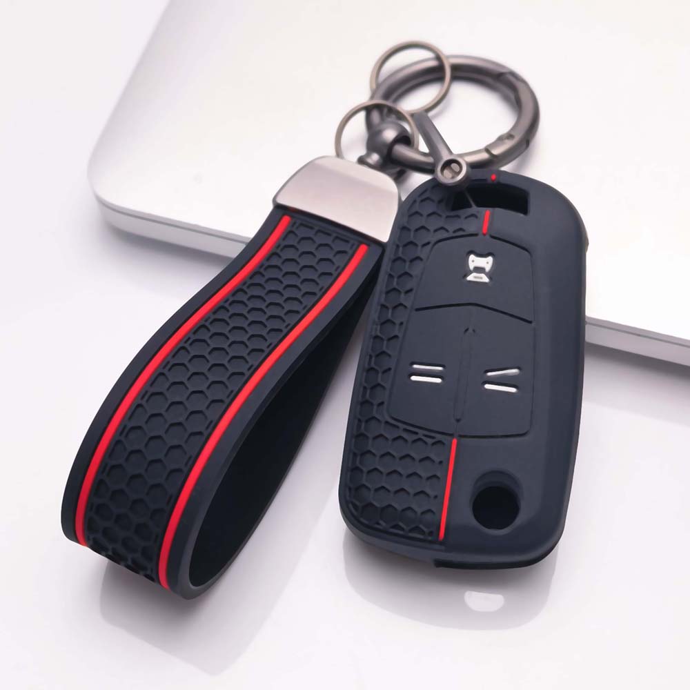 Key Shell Cover for Opel astra h corsa d vectra c zafira b zafira with Keychain Anti-Scratch Guard Shockproof Protection Soft Grip Texture