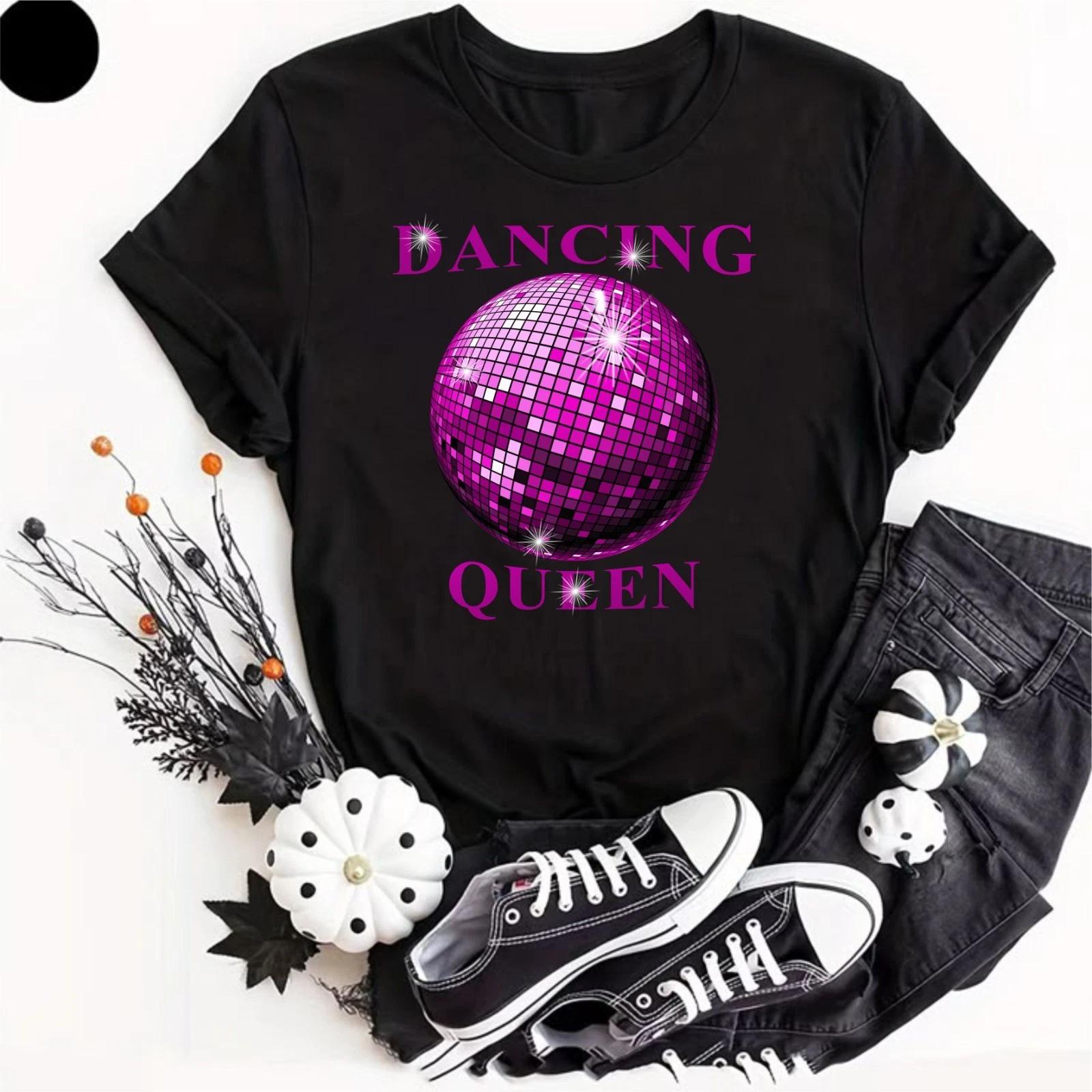 Dancing Queen T Shirt, Novelty Disco Gifts Clothing, 70s Shirt, 80s Party Tee S