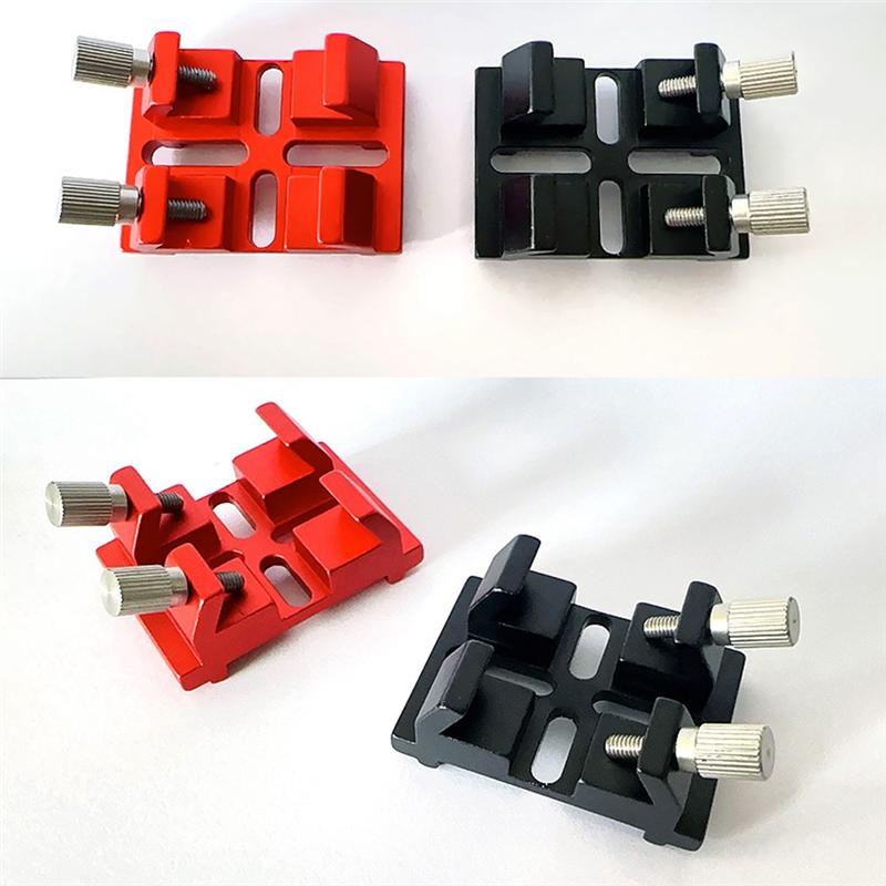 A23I-Telescope Finder Base Dovetail Plate Base Astronomical Telescope Accessories Dovetail Clamp Camera Adapter Black