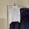 U1116 autumn new women's clothing fashionable temperament ruffle edge loose open placket solid color long-sleeved shirt UWG111116