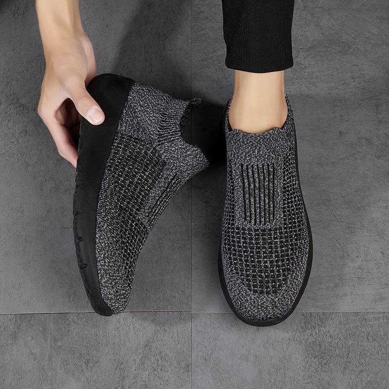 2025 new popular large-size men's and women's shoes, fly-woven sports shoes, foot shoes, casual shoes, socks, shoes, couple shoes