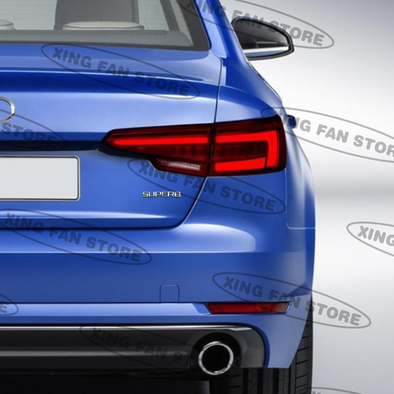 AFE2  Auto Styling For Skoda Octavia Superb Fabia Kodiaq Rapid 4x4 Car Rear Trunk Badge Decal Body Sticker Accessories