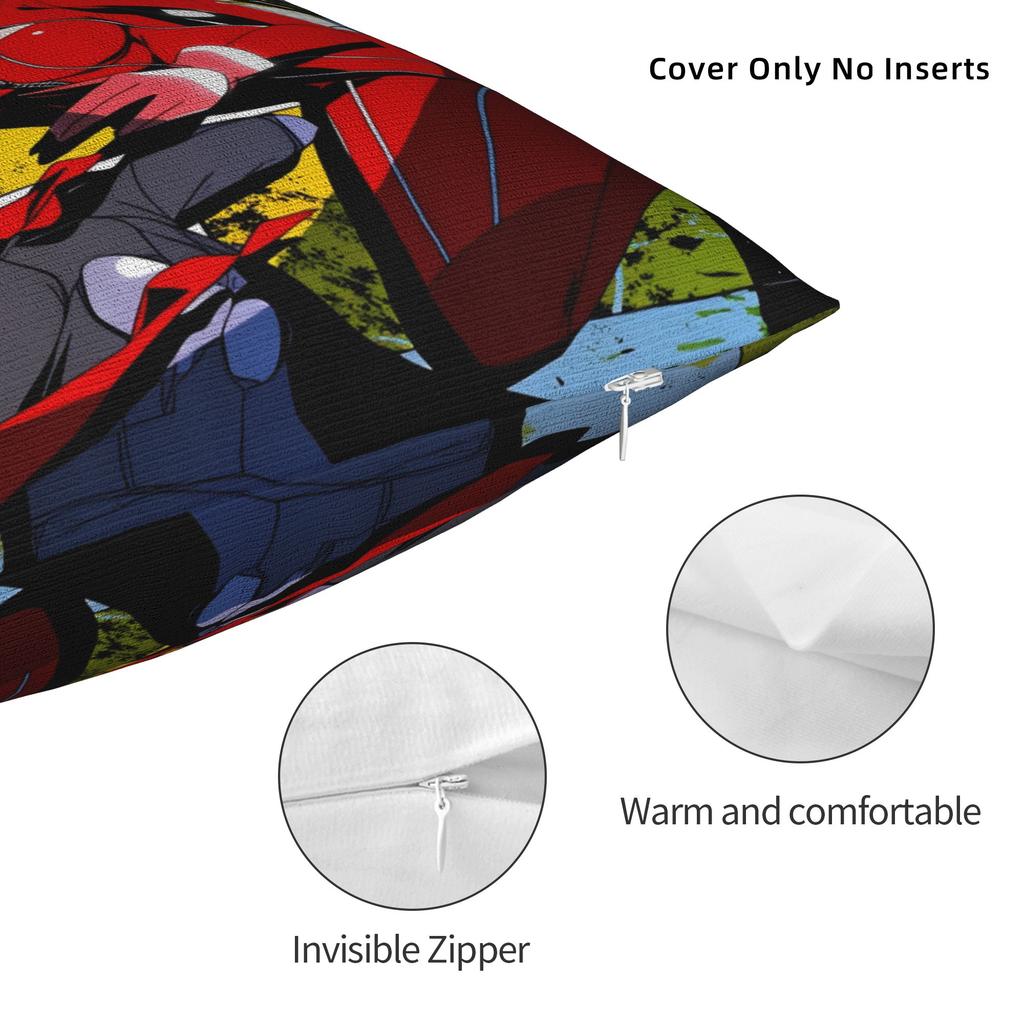 Pillow Cover Atlus P-Personas 2 Fanart Cute Funny Pillow Case For Living Room Bed Chair Pillowcases