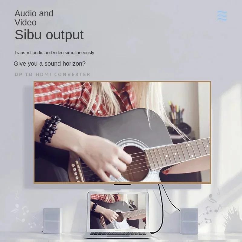 4K Display Port Auf HDMI-kompatibel Kabel für Laptop HDTV Projektor Monitor 1,8 m DP ZUM HD Adapter Display port Video Audio Linie