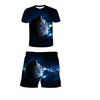 Sommer Neu Weltraum Planet Muster 3D Druck Trainingsanzüge Herren Damen Kurzarm T-Shirt Shorts Sets 2 Stück Sportanzüge Herrenbekleidung