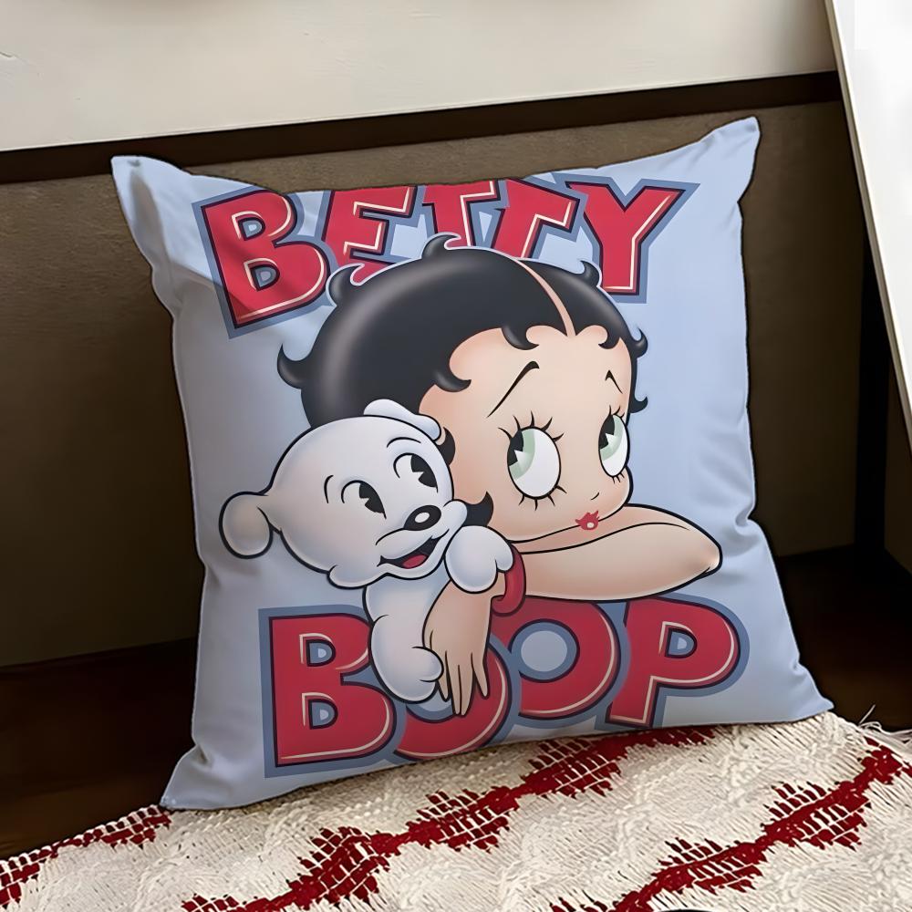 Cute BBetty BBoop Cushion Cover Reversible Soft Durable Pillow Cover Home  Car MultiScene Use for Daily Comfort
