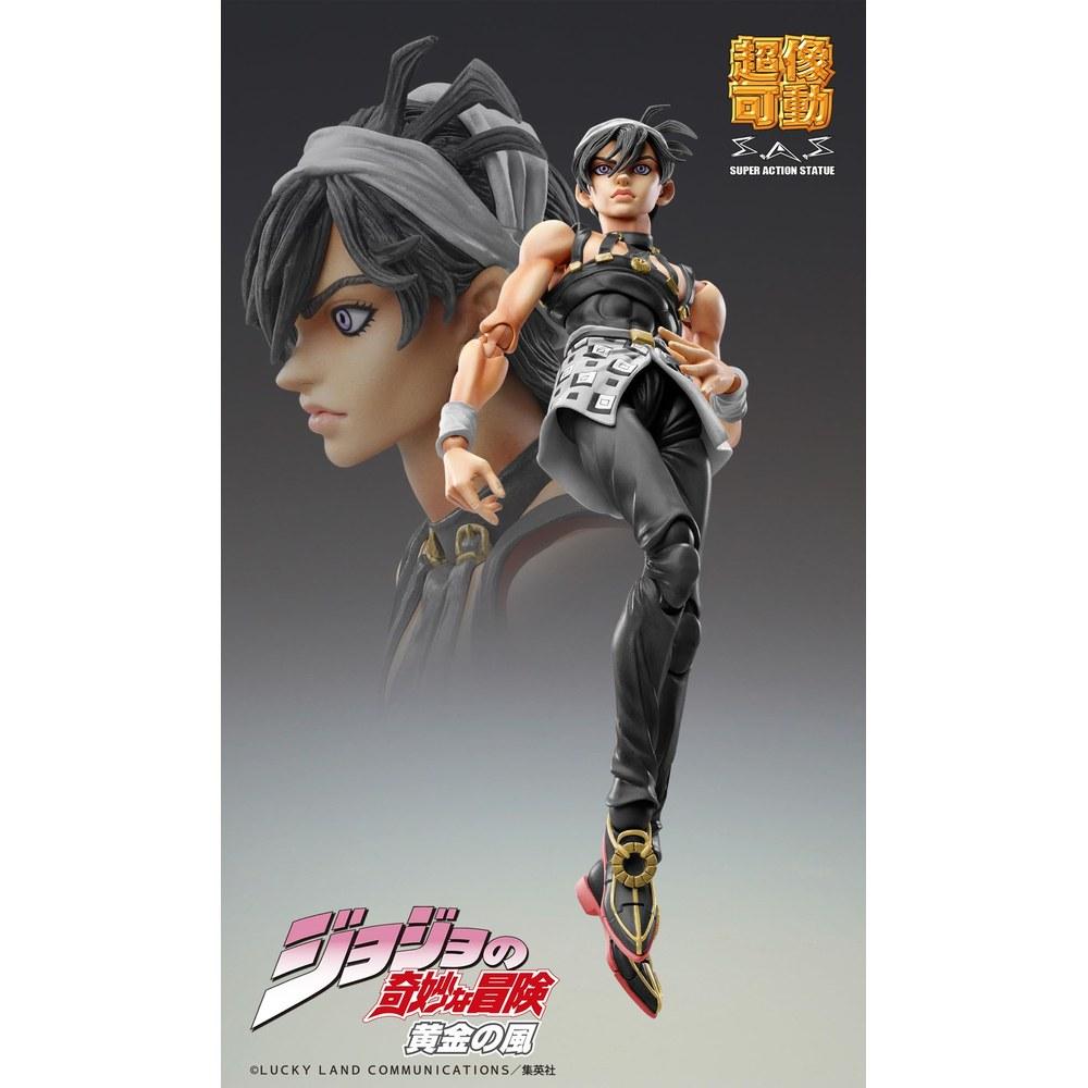 Medicos Entertainment Super Action Statue JoJo's Bizarre Adventure Part 5 Narancia Ghirga Movable Figure 145mm PVC ABS Nylon Painted