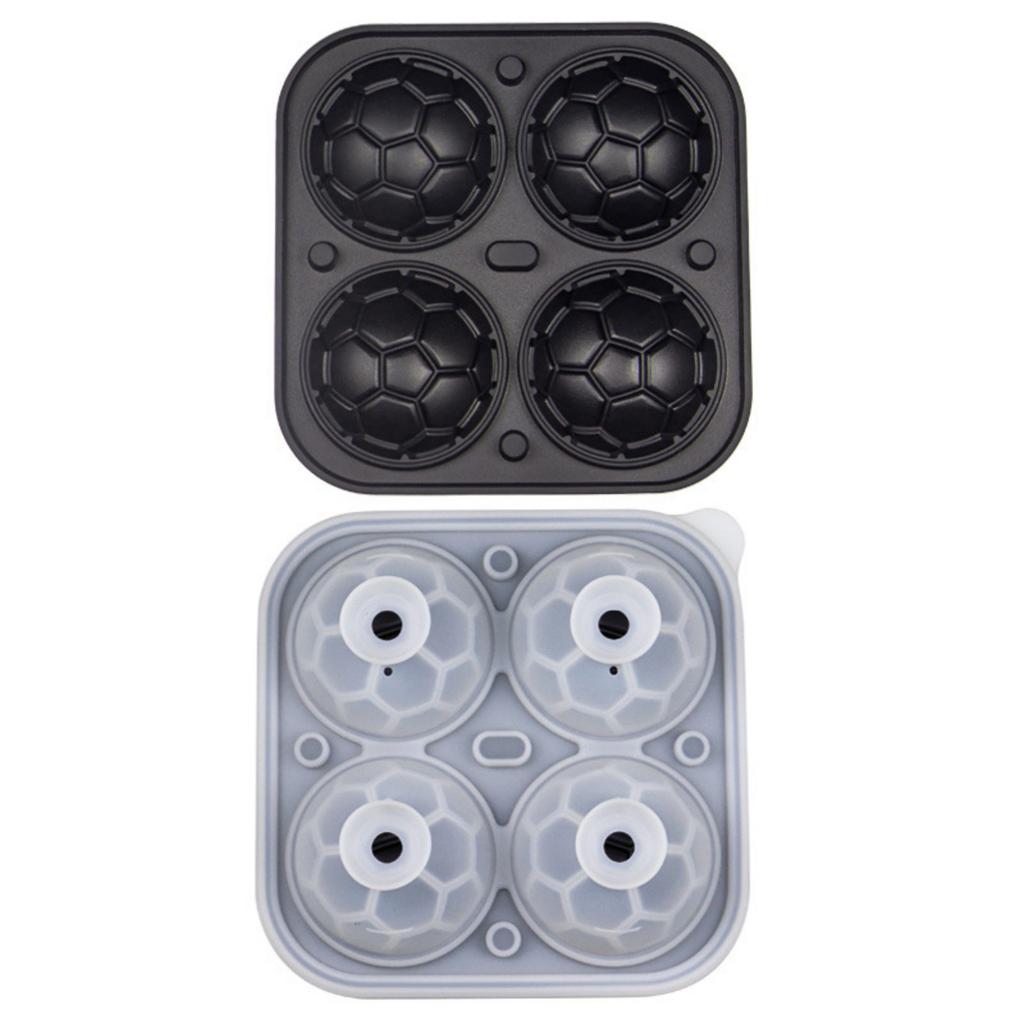 Soccer Ice- Molds - Large 2.3 Inch Silicone Soccer Ball Ice Mold For Game Day Parties