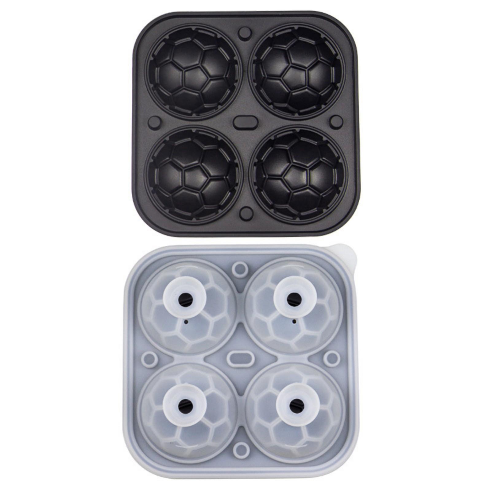 

Soccer Ice- Molds - Large 2.3 Inch Silicone Soccer Ball Ice Mold For Game Day Parties One Size чёрный