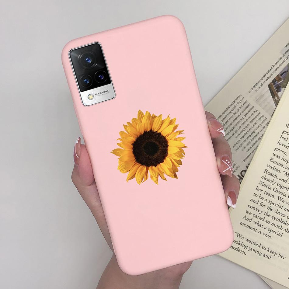 For Vivo V21 Case V2066 V2050 Soft Silicone Cute Painted Cover For Vivo V21E V 21 4g 5g Phone Cases Shockproof Bumper Slim Funda