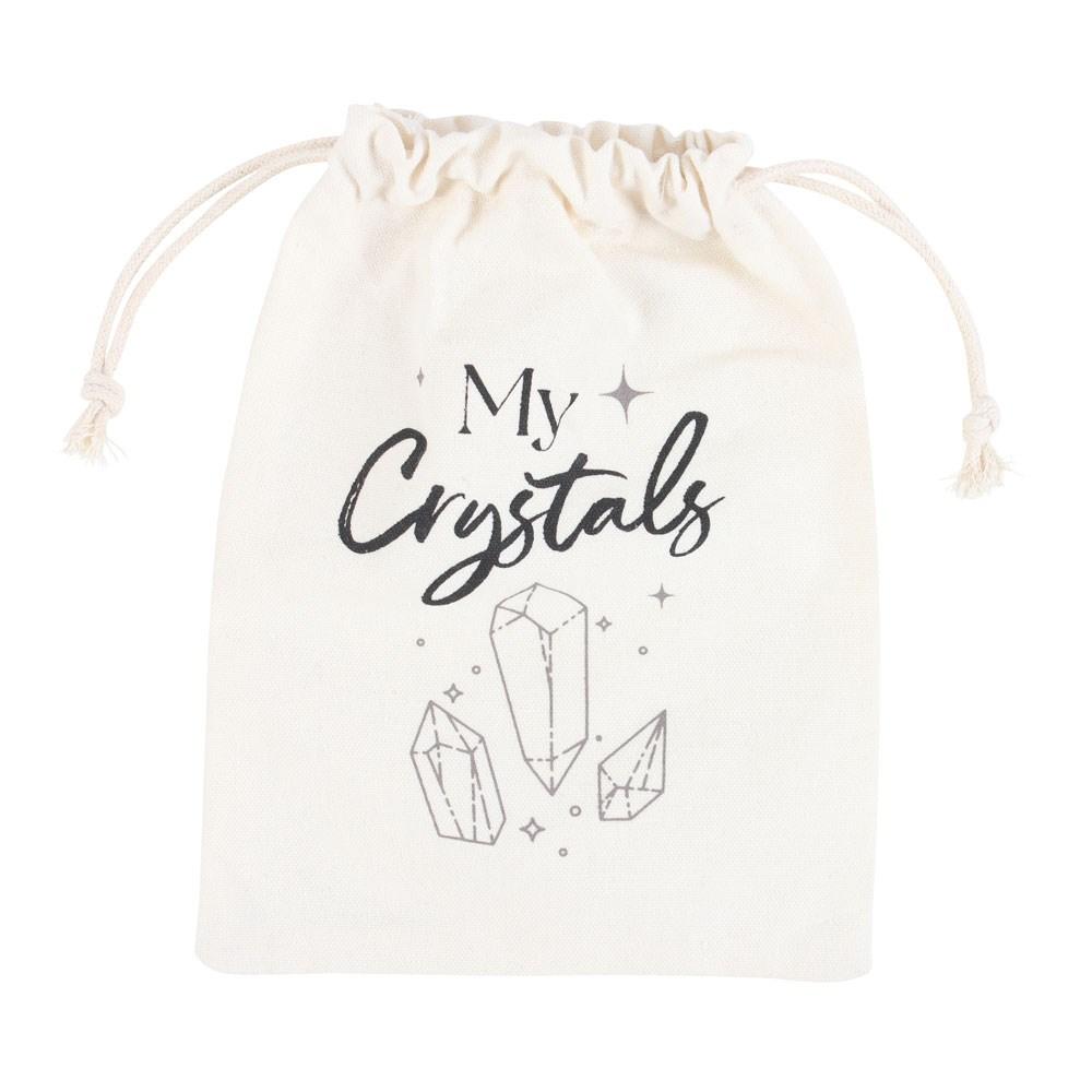 Something Different My Crystals Cotton Drawstring Bag