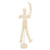 Dřevěná figurína 14 otočných kloubů Kreslicí figurína Lidské tělesné proporce Přenosná umělecká figurína pro umělce Pro skicování