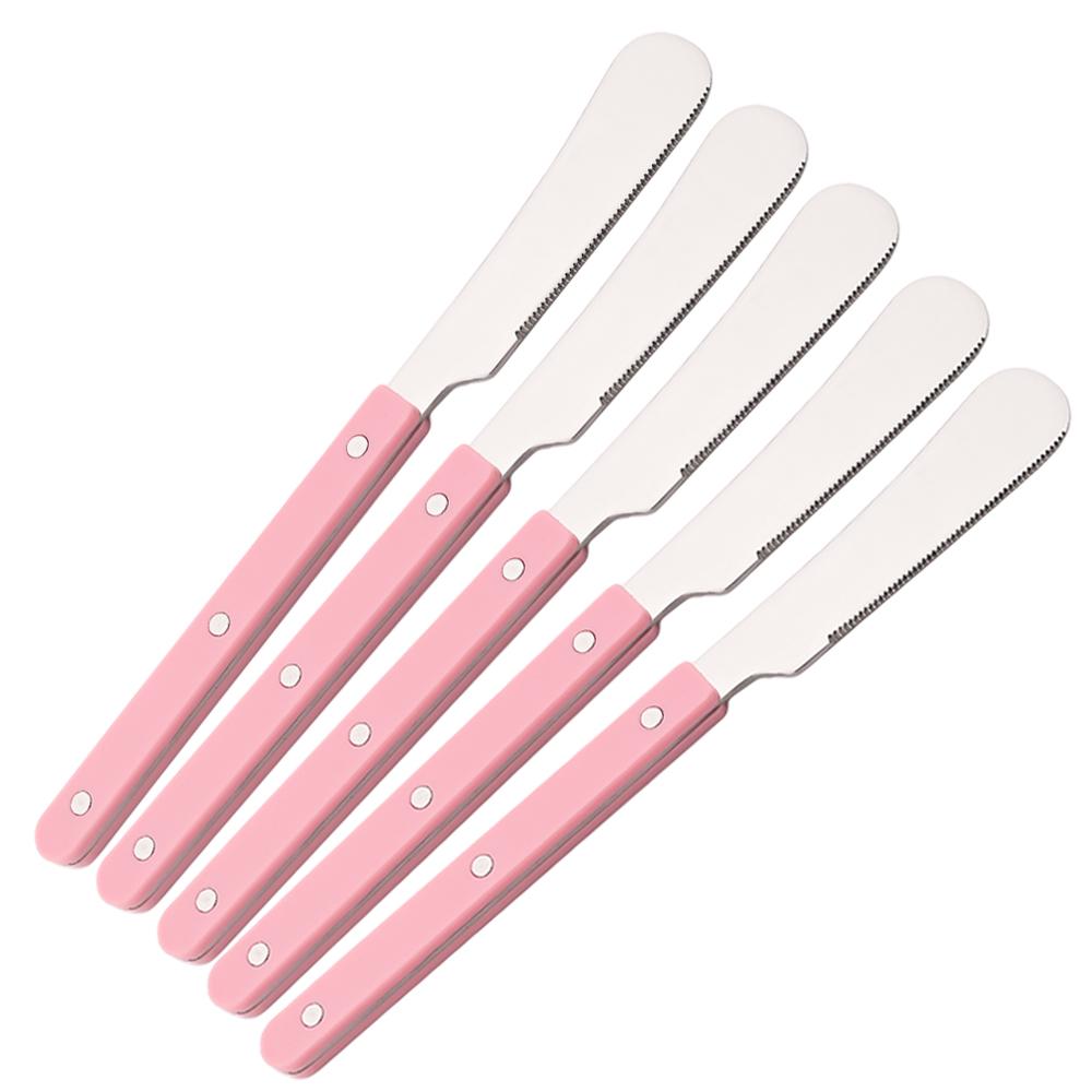 5Pcs Butter Cheese Dessert Stainless Steel Jam Cutlery Toast Wipe Cream Bread Cheese Cutter Kitchen Tools 6