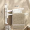 Multifunctional Rotatable 180°  Towel Holder Space Aluminum Shower Room Towel Hanger Storage Organizer For Bathroom Accessories
