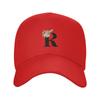 Letter R Floral Sun Baseball Cap Summer Women Unisex  Custom DIY Trucker Hat Sunscreen y2k Funny Tennis Skate Snapback Cap