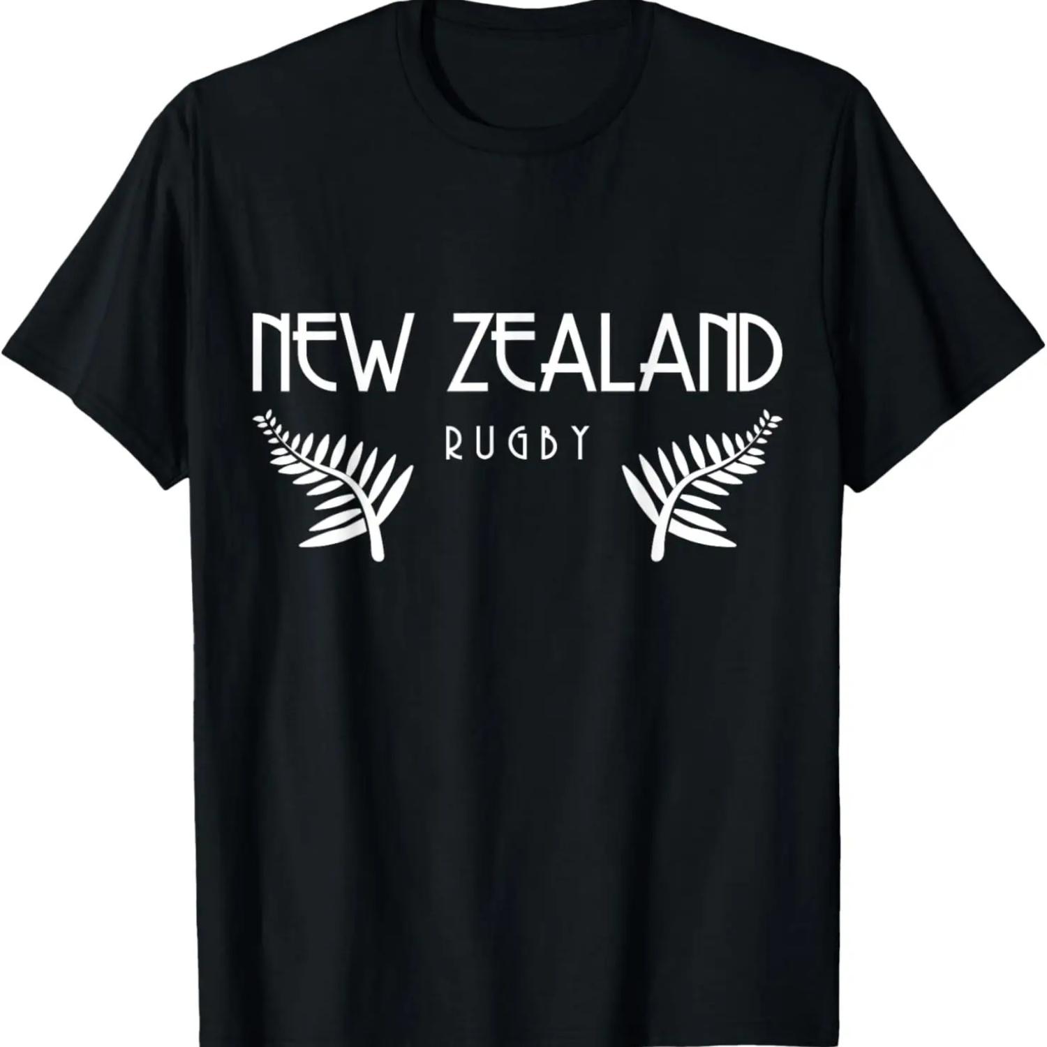 

New Zealand Rugby Fern T-Shirt XXXXXL чорний