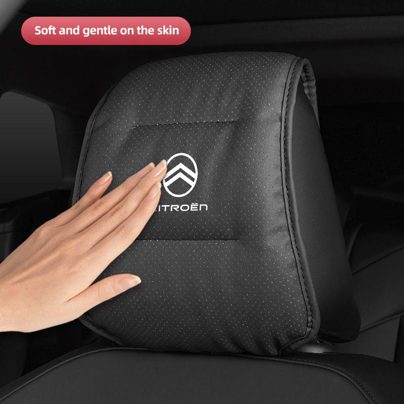 1Pcs Car Seat Headrest Protector Auto Pillow Cover For Citroen C6 C4 C3 C2 C1 2CV VTS DS3 DS4 DS5 RD3 Cross Berlingo Xsara Grand JK6