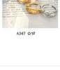 Minimalist European Gold-Plated Titanium Steel Link Ring for Men & Women