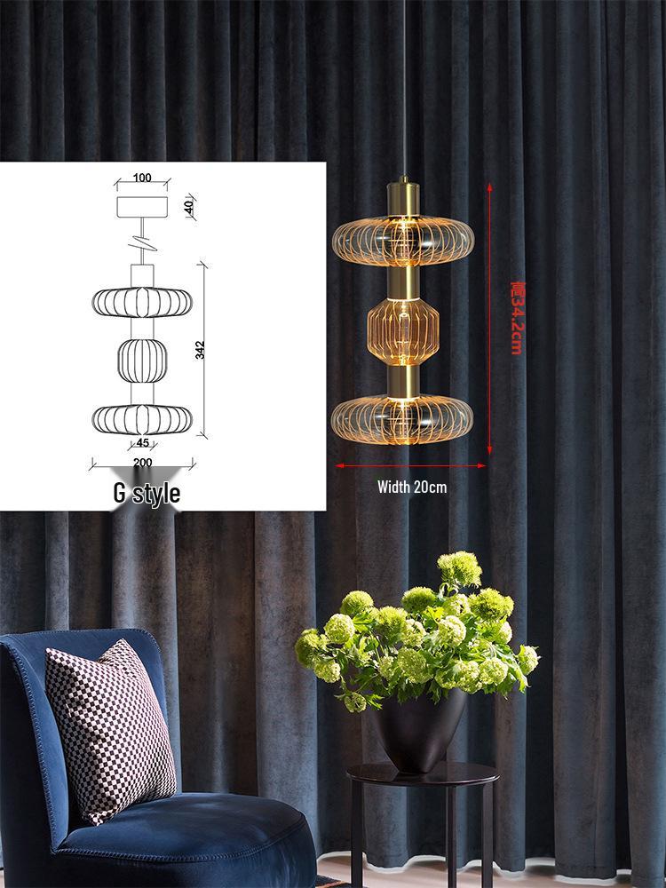 Nordic Modern Luxury Glass Chandelier for Living Room, Staircase, Restaurant, or Hotel