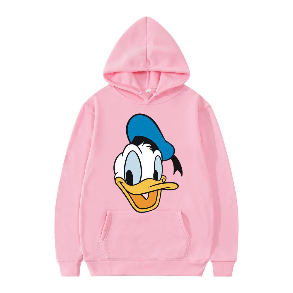 2024 New Disney Donald Duck Men Women Hoodies Casual Hip Hop Streetwear Long Sleeves Sweatshirts Boys Girls Autumn Tops Coats