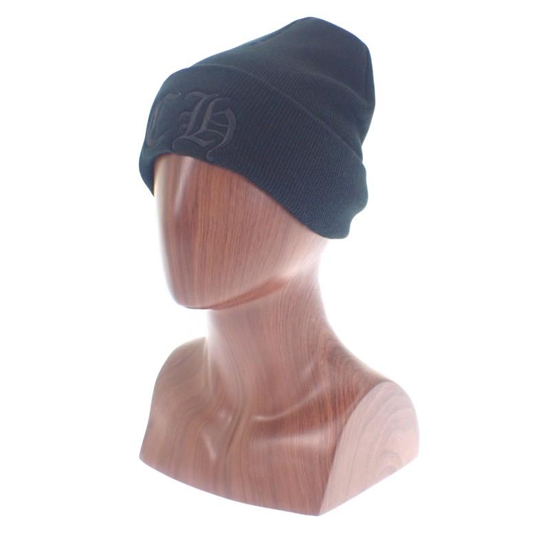 CHROME HEARTS Strickmütze schwarz Acryl Herren