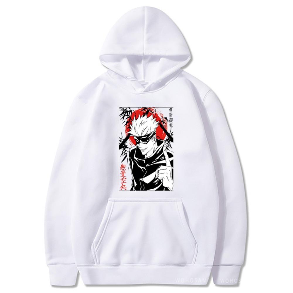 Japan Anime Jujutsu Kaisen Fashion Graphic Hoodies Vintage Oversized Hooded Long Sleeves Hoodie Men Women Clothes