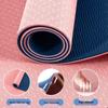 TPE Non-Slip Yoga Mat for Men & Women – Two-Color, Sweat-Absorbent Pilates & Fitness Floor Mat