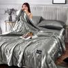 New High-quality Silk Summer Quilt Soft and Comfortable High-end Air Conditioner Solid Color Summer Thin Quilt