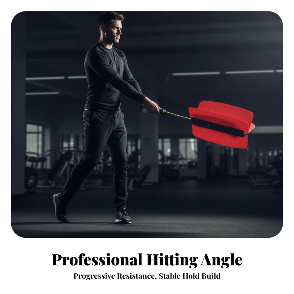 Ergonomic Golf Swing Practice Aid with Resistance Fins Portable Wind