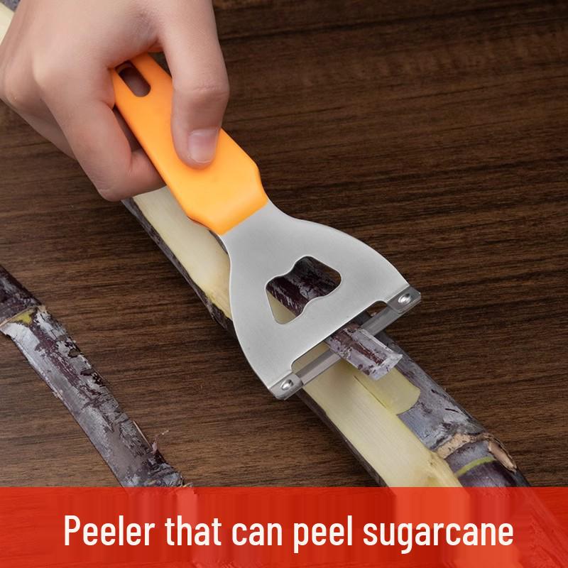 Multifunctional Kitchen Peeler: Sugar Cane, Apple, Melon, and Potato Scraper & Paring Knife