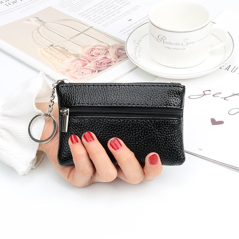 Women's Mini Zipper Coin Purse & Key Pouch Wallet