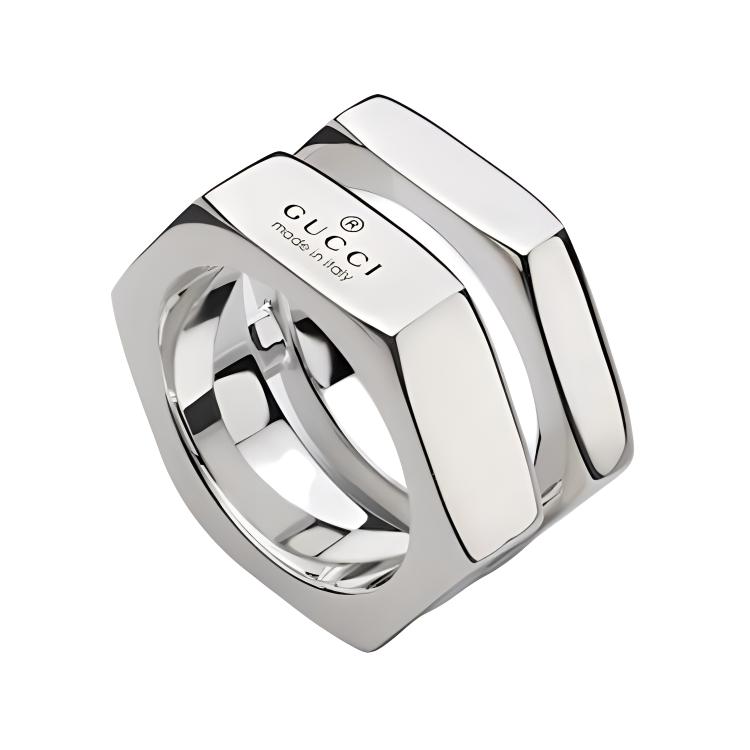 Gucci Logo 925 Silver Ring Unisex rings 796390J84008106 16