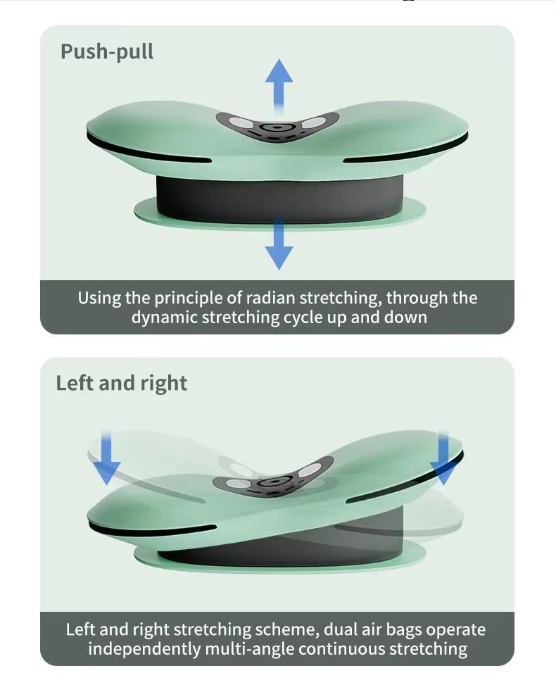 Electric Lumbar Traction Device Massager with Heat Function & Adjustable Intensity,Electric Inflatable Back Stretcher Device